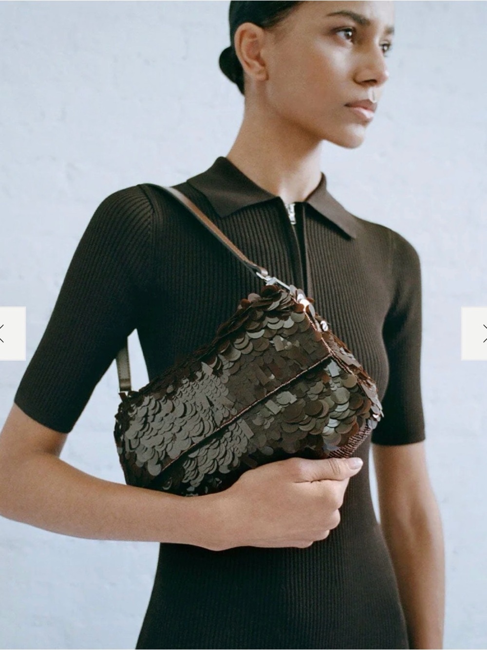 STAUD Timmy Sequin Shoulder Bag - Picture 3 of 5